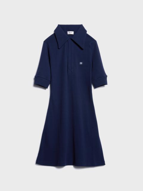 CELINE mini polo dress IN ribbed cotton