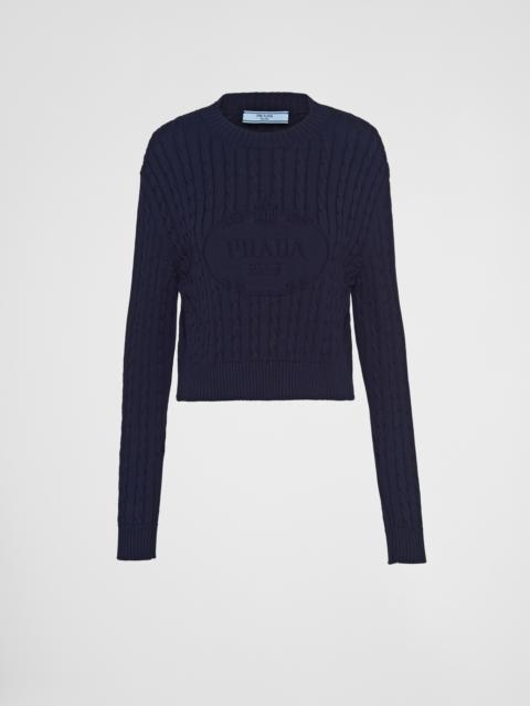 Cotton crew-neck sweater