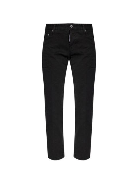 DSQUARED2 Teddy silver-tone button jeans