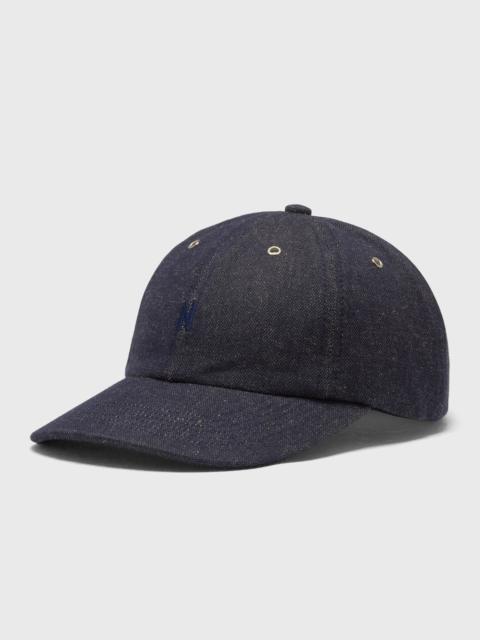 NORSE PROJECTS Broken Twill Cotton Linen Denim 6 Panel Cap