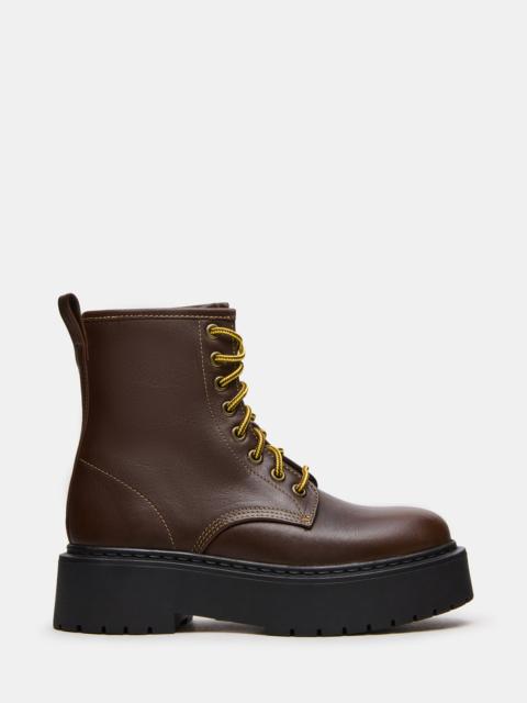 STEVE MADDEN BUFFY BROWN LEATHER