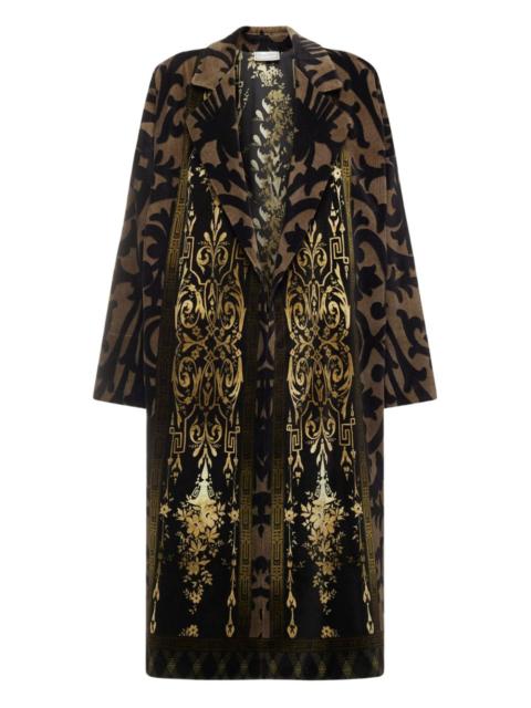 Pierre-Louis Mascia damask-print velvet coat