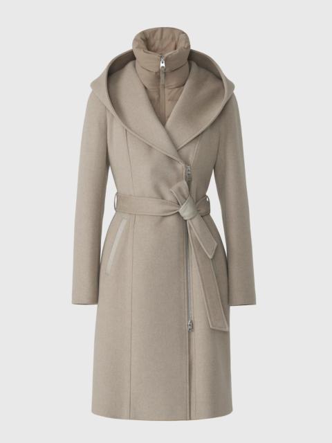 MACKAGE SHIA-SLBZ 2-in-1 double-face wool coat with removable bib