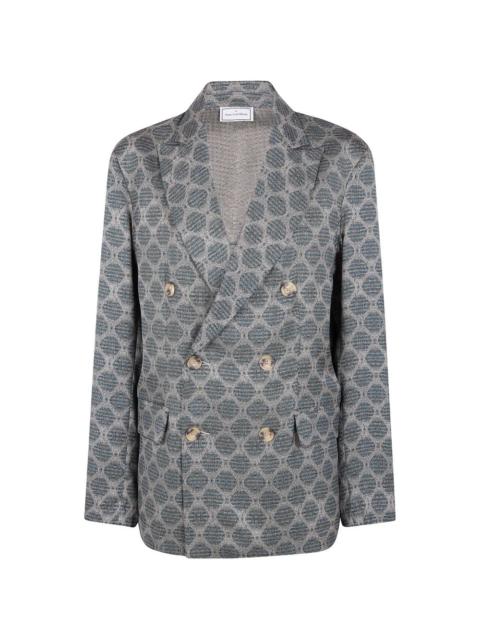 Pierre-Louis Mascia double-breasted patterned blazer