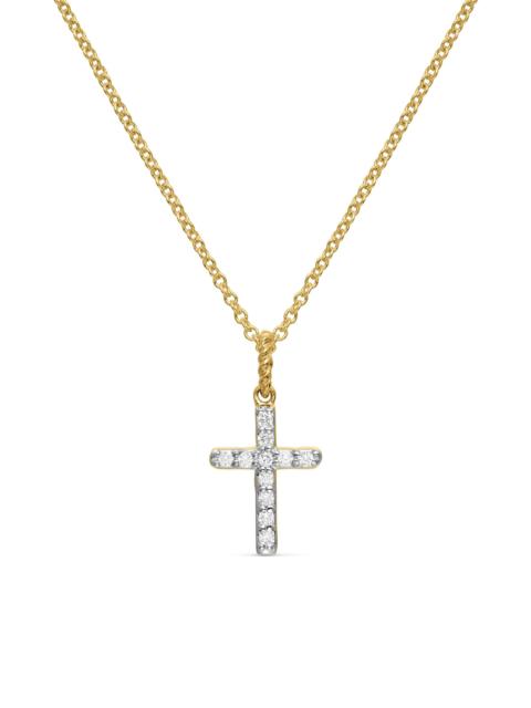 DAVID YURMAN Women's Cable Collectibles Cross Necklace in 18K Gold - Gold