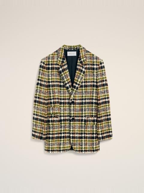 AMI Paris MULTICOLORED SINGLE-BREASTED TWEED JACKET