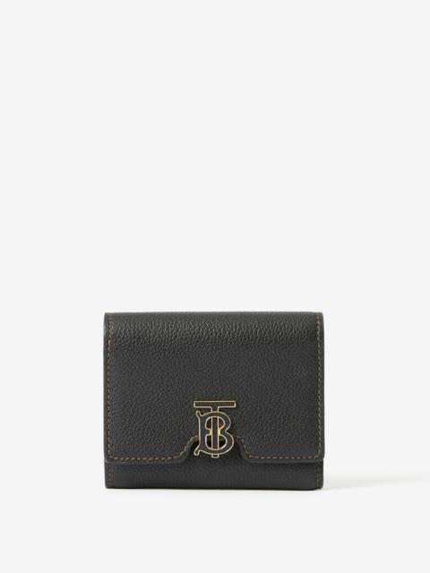 Grainy Leather TB Compact Wallet