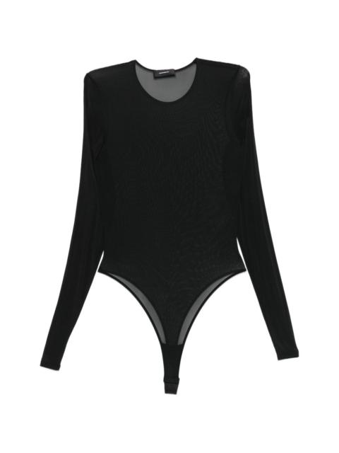 WARDROBE.NYC sheer long-sleeve bodysuit