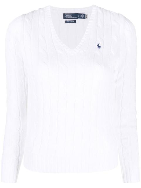 Polo Ralph Lauren Kimberly Polo Pony cable-knit jumper