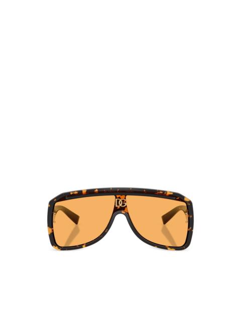 Dolce & Gabbana pilot-frame tortoiseshell sunglasses
