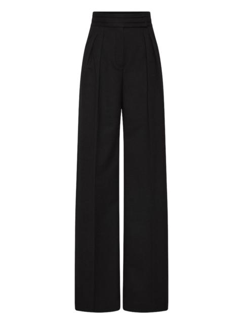 REBECCA VALLANCE pleated-front wide-leg trousers