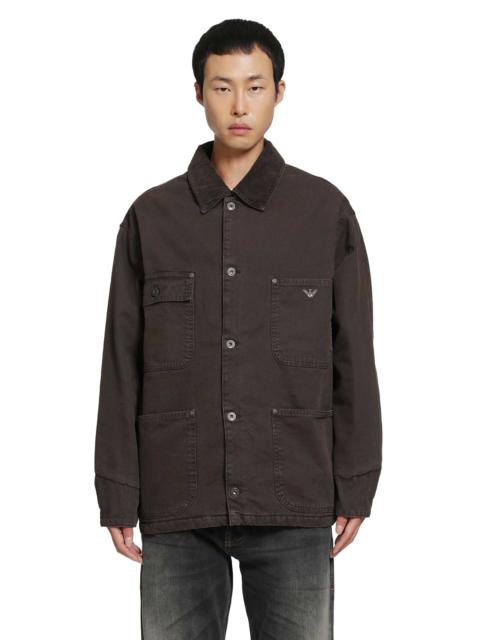 EMPORIO ARMANI Cotton Canvas Field Jacket