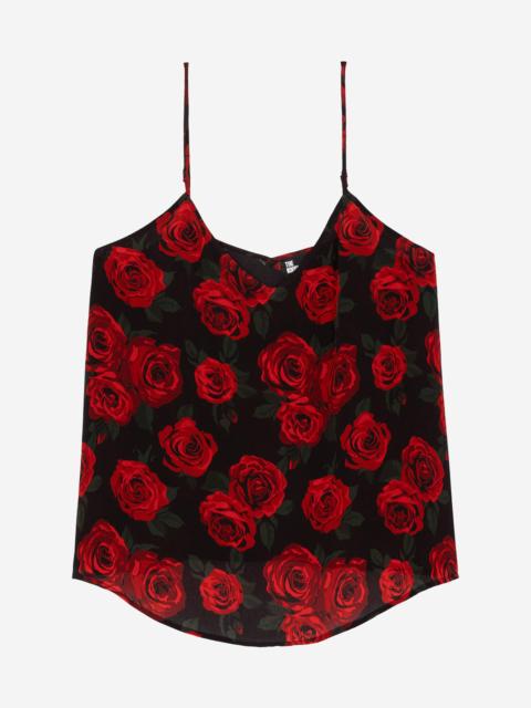 The Kooples RED FLORAL PRINT CAMISOLE