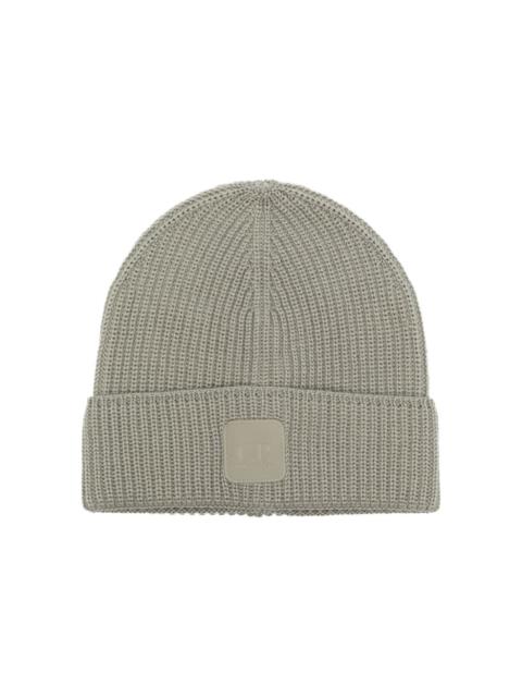 ribbed-knit wool beanie