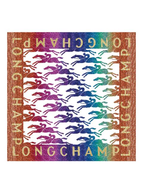 Longchamp Sunset Glitters Silk scarf 70 Sienna - OTHER