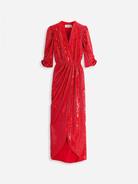 Lanvin LONG WRAP DRESS