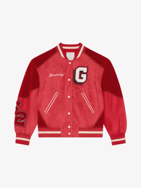 Givenchy GIVENCHY COLLEGE BI-MATERIAL VARSITY JACKET