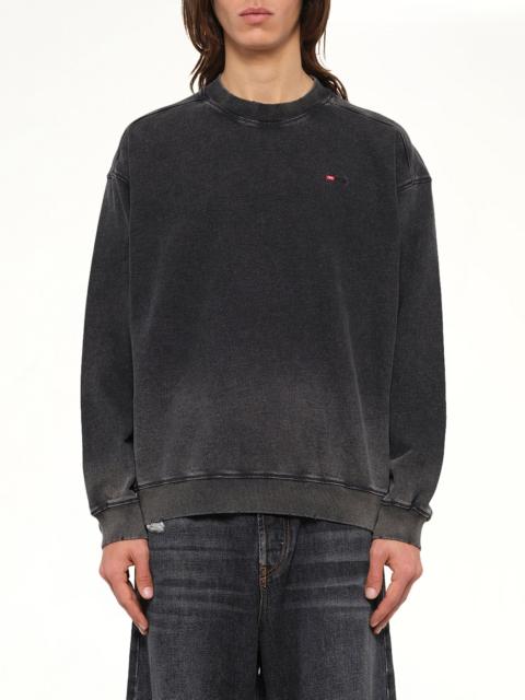Diesel S-CROX Sweatshirt in Washed Black