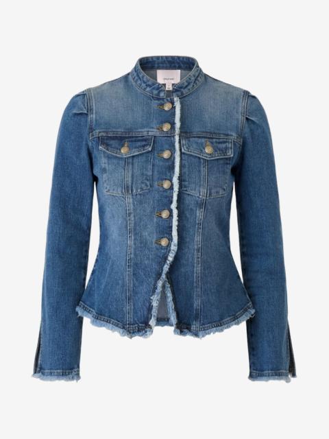 Cinq à Sept Avril frayed denim jacket
