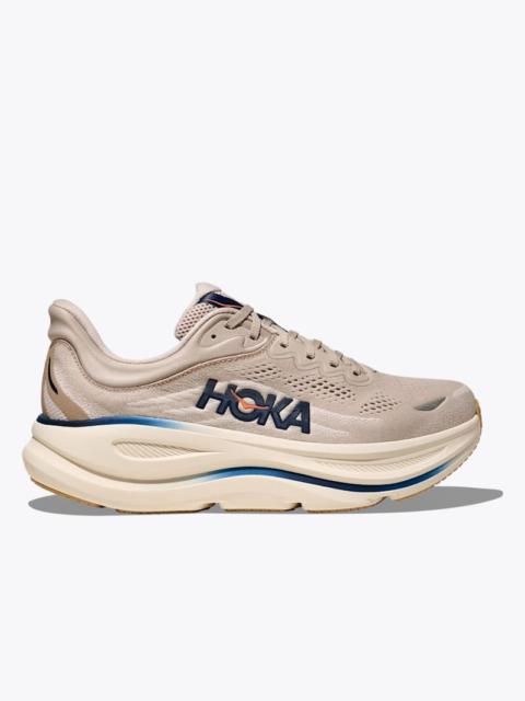 HOKA Men's Bondi 9 Shoes in Stucco/Grout