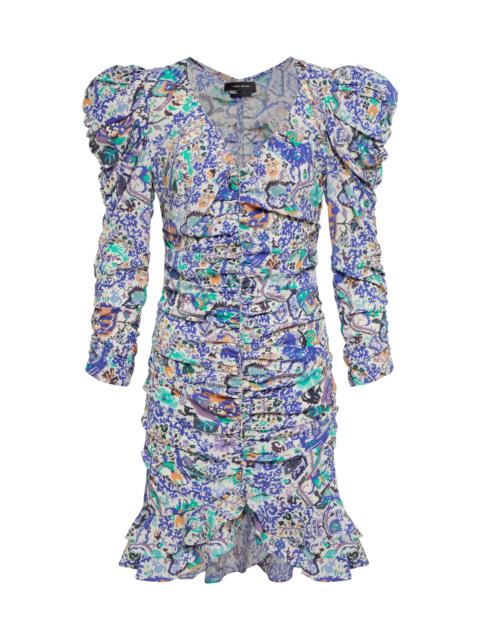 Isabel Marant Bireya printed silk-blend minidress