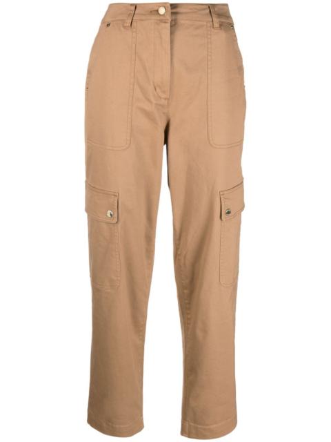 MICHAEL KORS tapered organic cotton cargo trousers