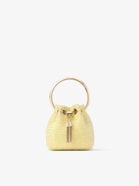 JIMMY CHOO Micro Bon Bon
Yellow Embroidered Satin Mini Bag