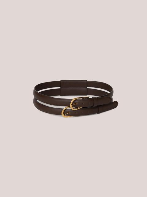 Nanushka HORACE - Vegan nappa belt - Brown