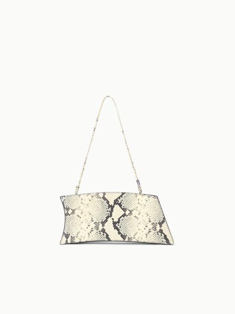 STAUD STAUD COCO SHOULDER BAG WHITE SNAKE