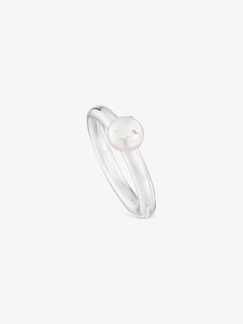 TOUS Silver and cultured pearl Ring TOUS Icon Pearl