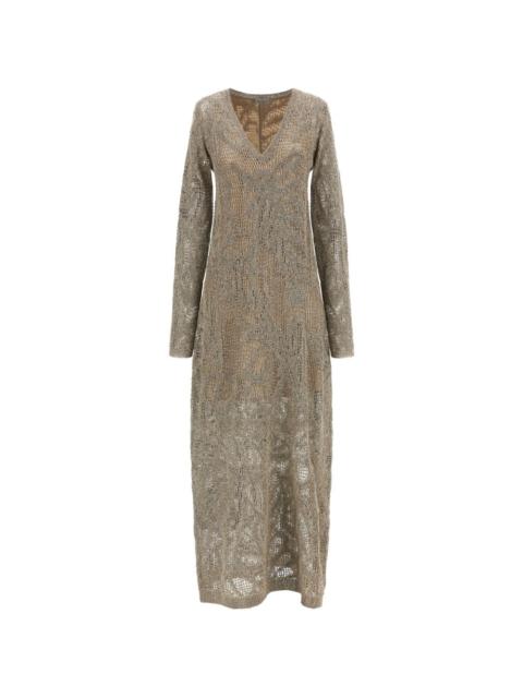 Brunello Cucinelli sequin-embellishment knitted dress