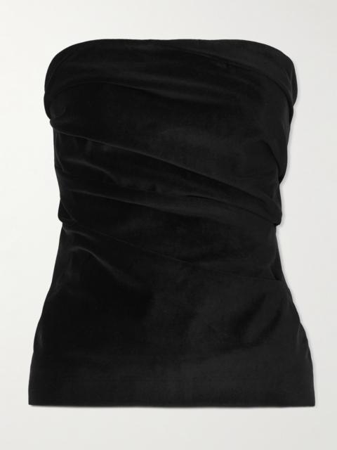 TOVE Izel Cotton And Modal-blend Velvet Top