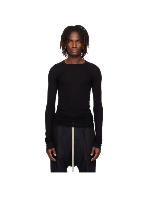 Rick Owens Black Temple Rib LS T-shirt