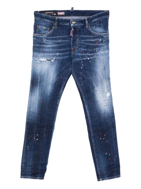 DSQUARED2 Skater distressed paint jeans