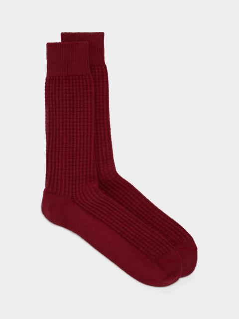 TODD SNYDER Cotton Waffle Sock