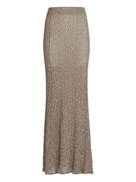 SILVIA TCHERASSI Ciji textured maxi skirt