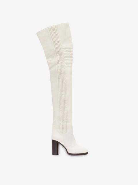 Isabel Marant LAELLE LEATHER OVER-THE-KNEE BOOTS