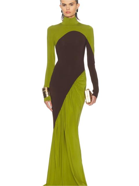 HELSA The Abstraction Color Blocked Jersey Dress