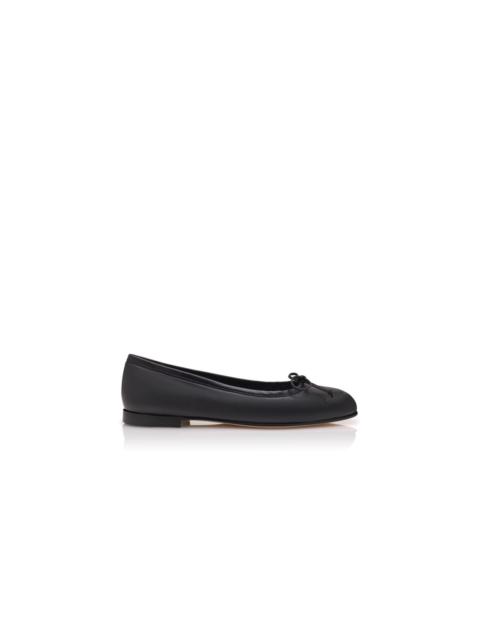 Black Suede Ballerina Flats