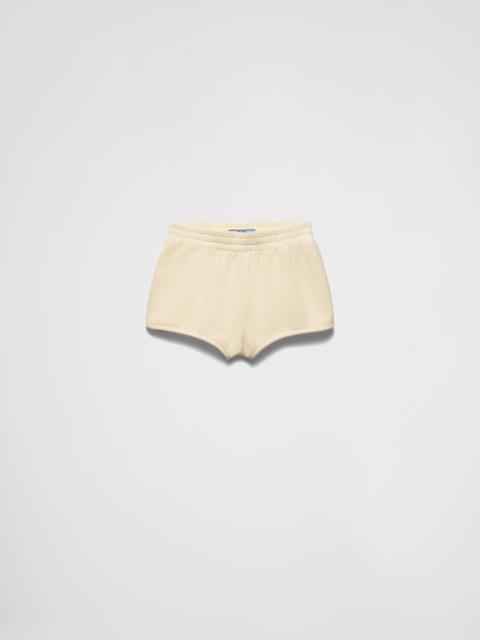 Prada Cotton fleece shorts