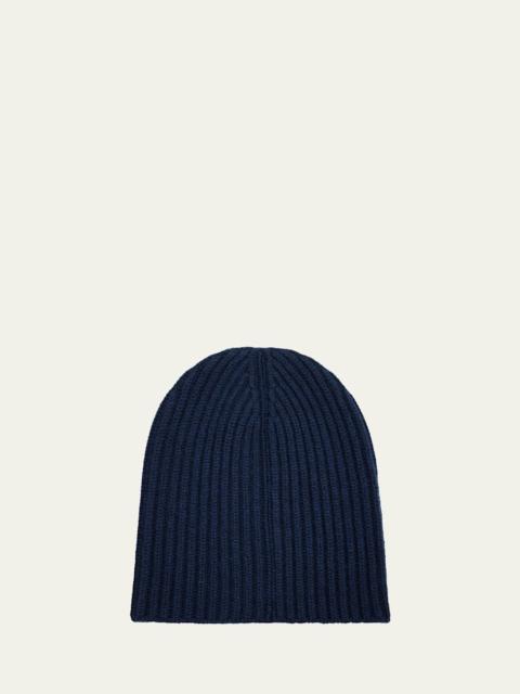 Loro Piana Men's Cashmere Rib-Knit Beanie