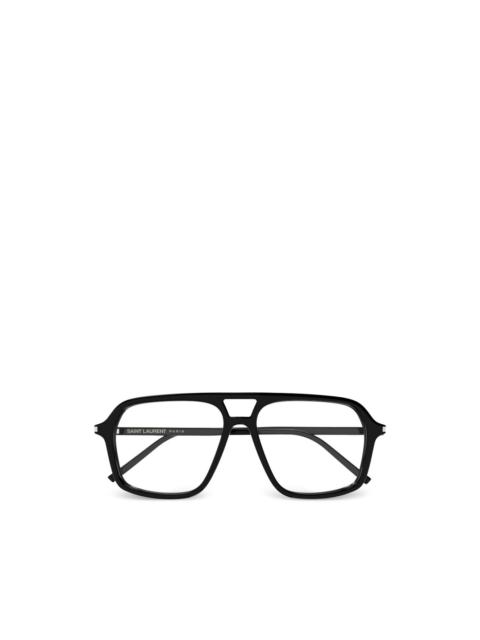 SAINT LAURENT pilot-frame glasses