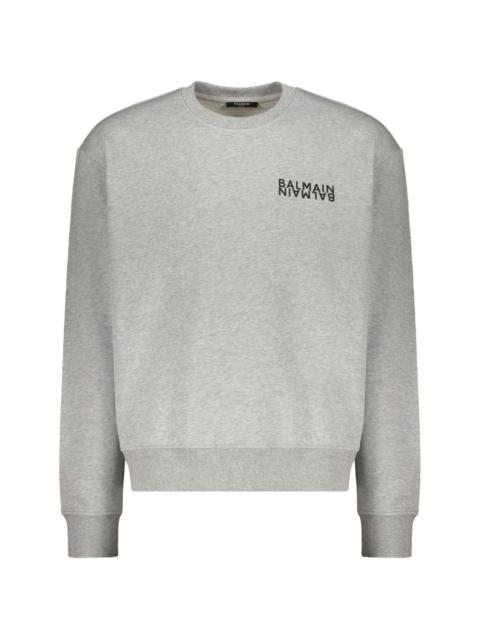 Balmain cotton logo sweatshirt