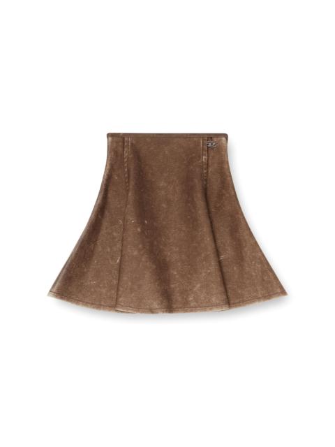 Diesel FLARED MINISKIRT IN BONDED MATERIAL