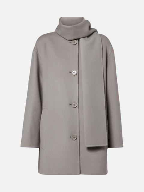 'S Max Mara Scarf-detail virgin wool coat