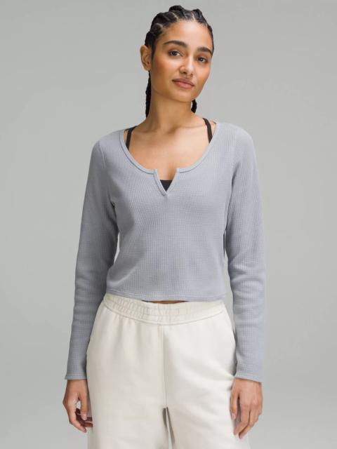 lululemon Cotton-Blend Henley Long-Sleeve Shirt