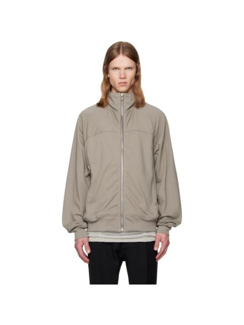 Rick Owens Gray Tower Zipfront Jogger Jacket
