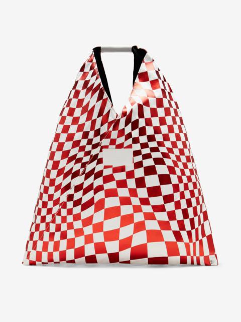 MM6 Maison Margiela Distorted check print classic Japanese bag