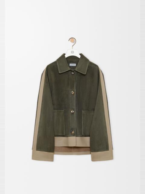 Loewe Turn-up jacket in suede lambskin