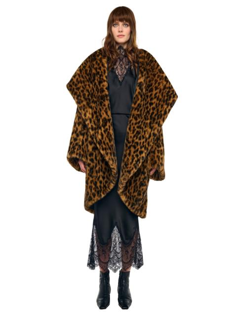 NORMA KAMALI OVERSIZED SHAWL COLLAR COAT